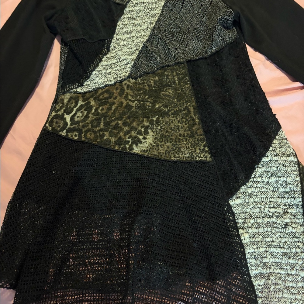 Vintage concepts Mixed-Texture Patchwork asymmetr… - image 10